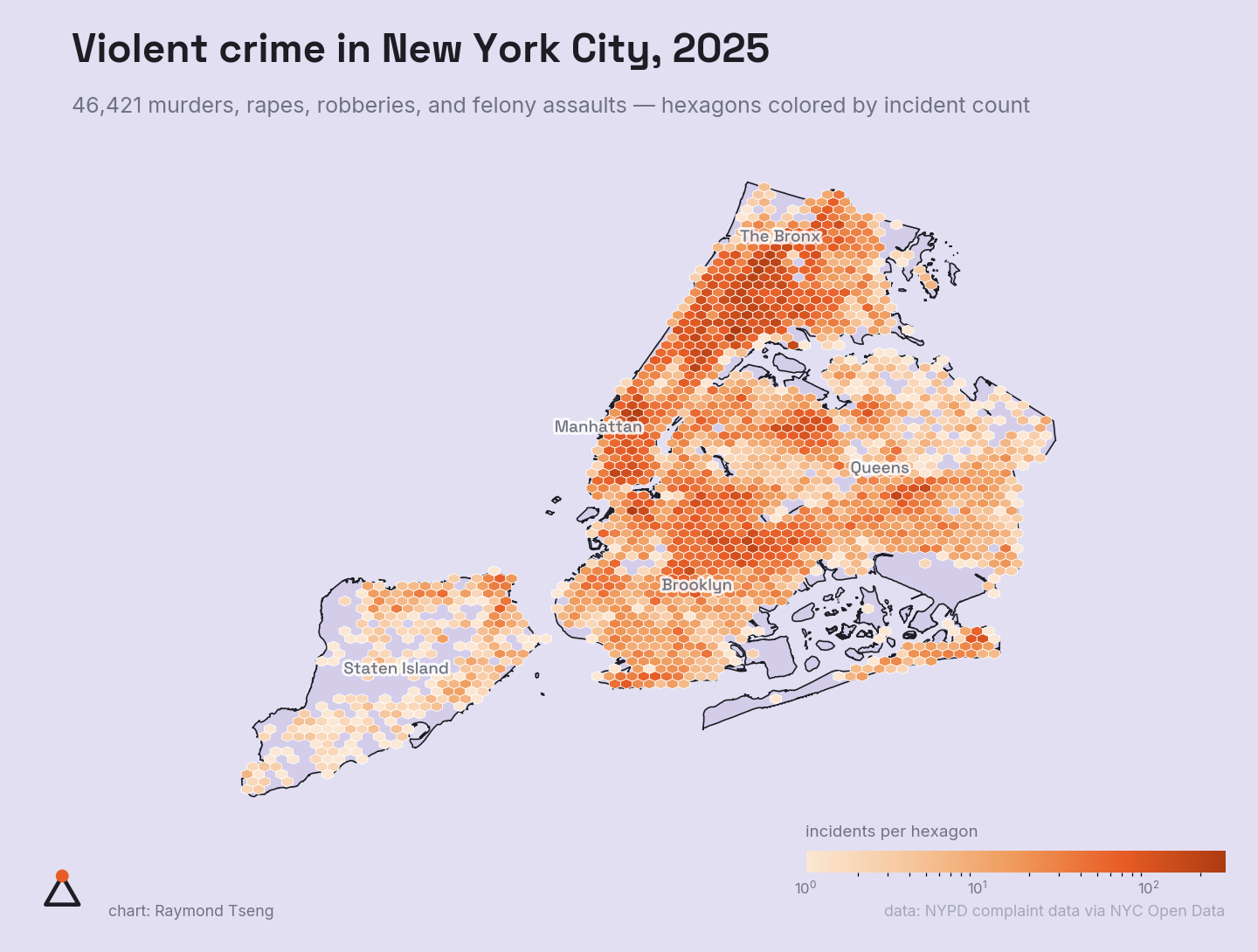 Violent crime in New York City, 2025